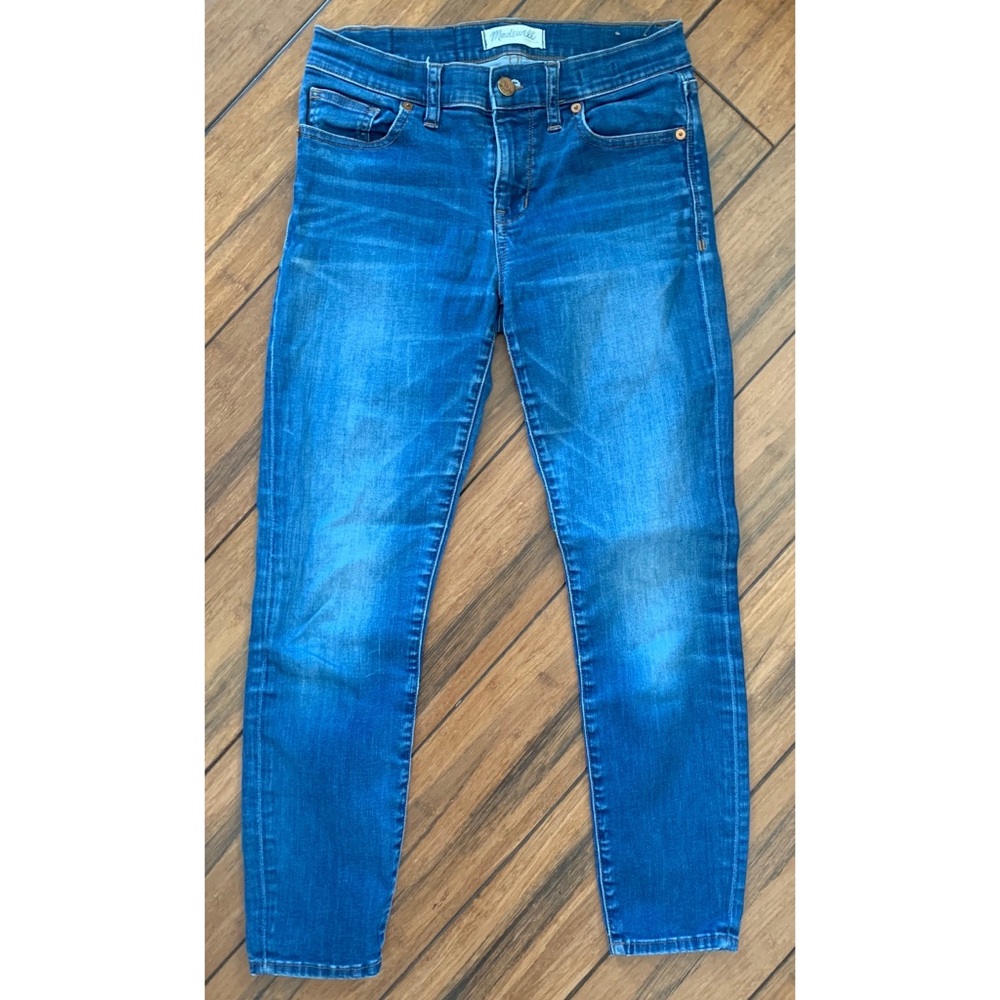 Madewell Cropped Skinny Jeans Medium Wash 27 waist